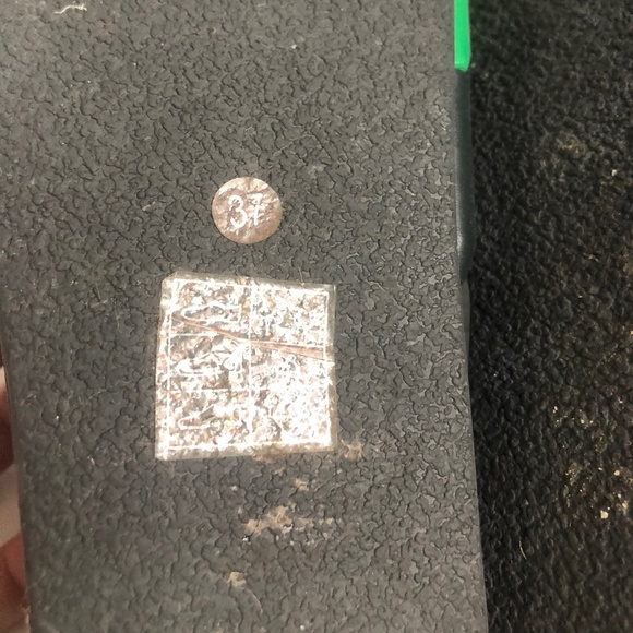 Sandro Black Green/Gold Striped Platform Slide on Sandals Size 37 - Picture 10 of 10